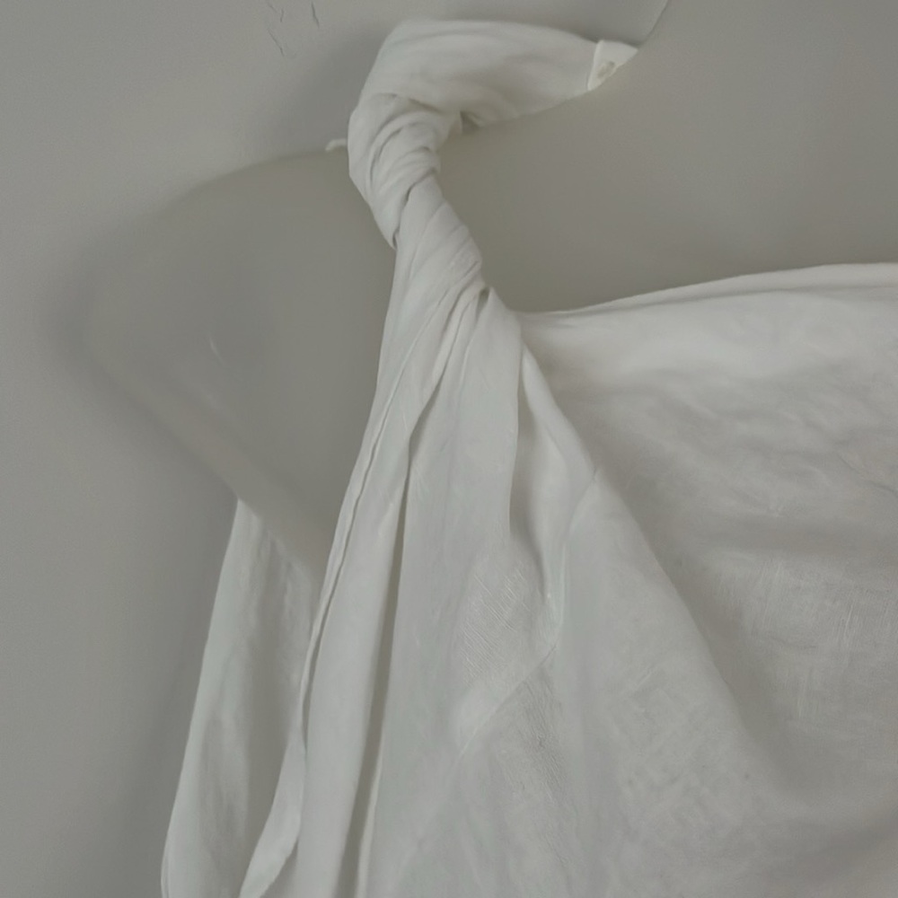 Zara linen blend asymmetrical dress - Picture 2 of 7